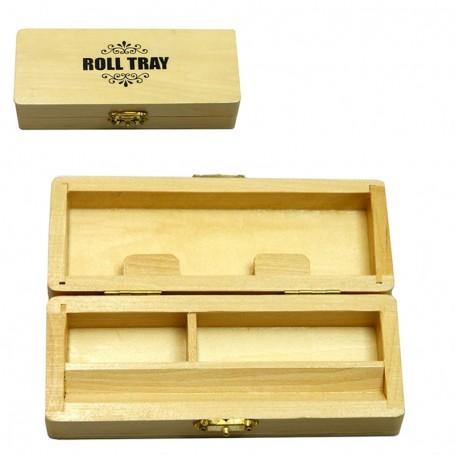 Małe drewniane pudełko z tacką 15cm x 6cm