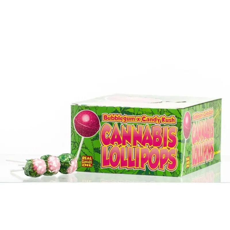 Lizak Candy Kush z gumą do żucia