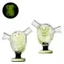 Grace Glass Bubbler - Desert Storm Light Green