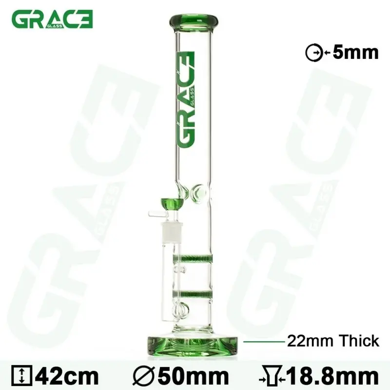 Bongo Grace Glass - Hammer Series - Green Parallel 42 cm