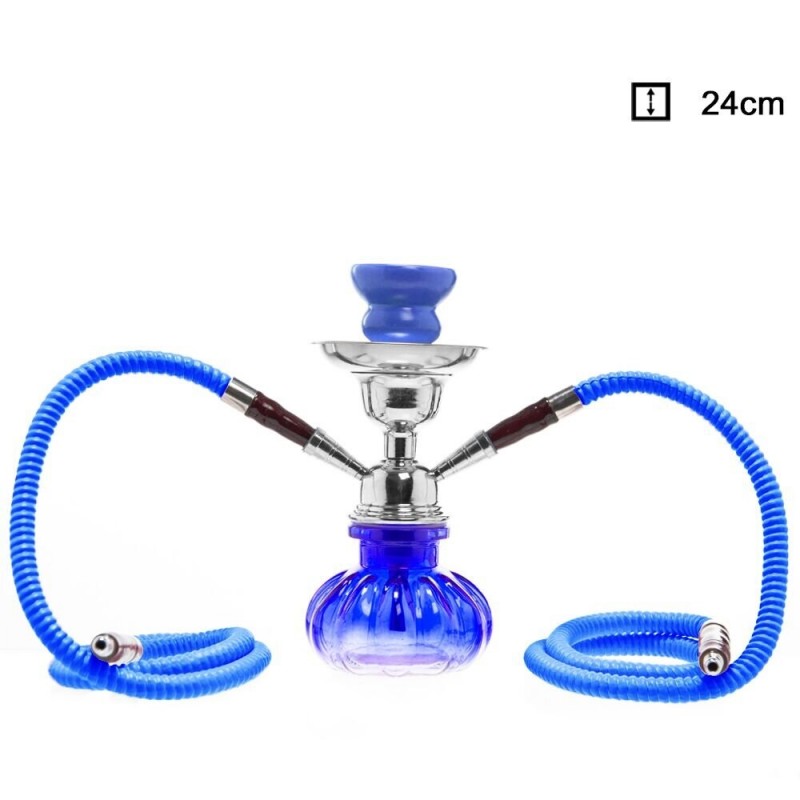 Shisha Niebieska Dynia 24 cm - dwa węże