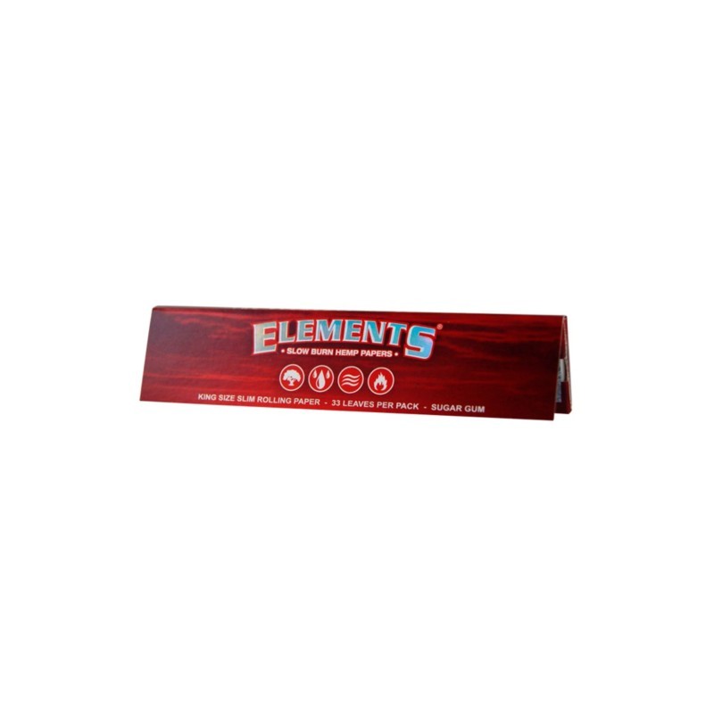 Bibułki Elements Red King Size Slim