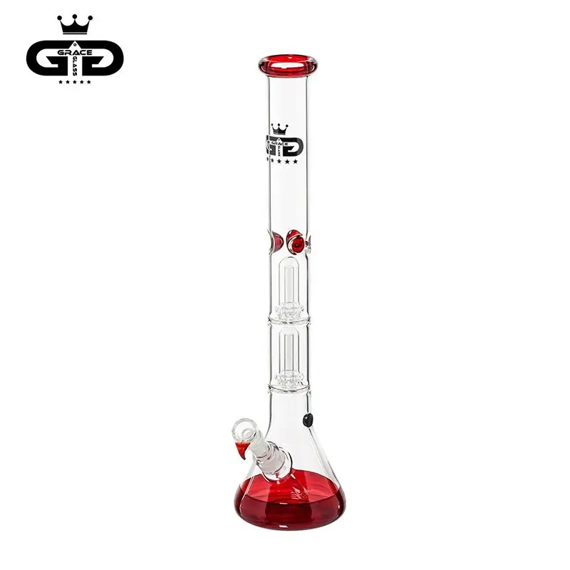 Bongo Grace Glass Big Baked Beaker Red 55 cm