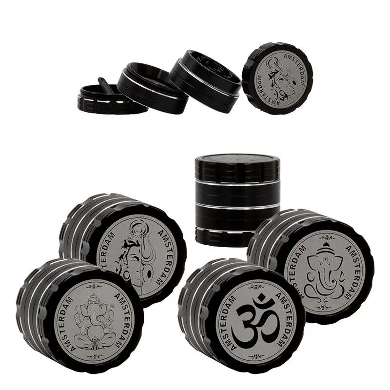 Młynek metalowy 4-częściowy Grace Glass Ganash 40 mm