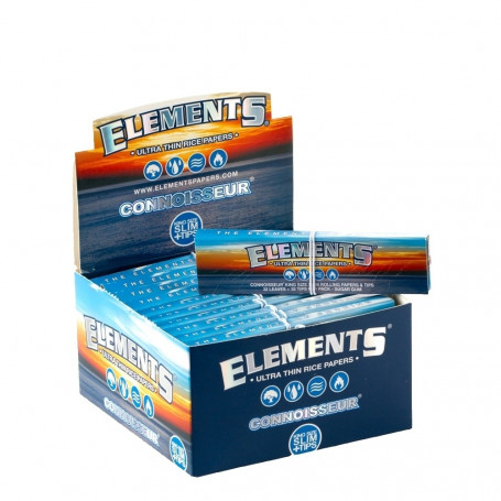Bibułki Elements Connoisseur King Size Slim + Filterki