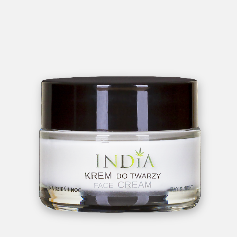 India Cosmetics - Krem do twarzy do każdego typu cery na dzień i na noc - 50ml