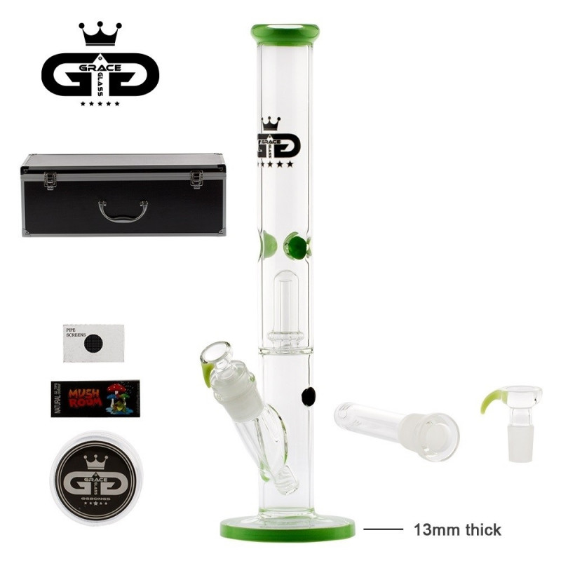 Grace Glass - Bongo Straight Green 46 cm + BOX