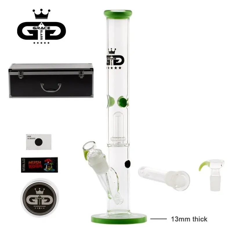 Grace Glass - Bongo Straight Green 46 cm + BOX