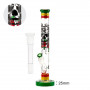 Bongo Grace Glass Hammer Series Rasta Death 48 cm