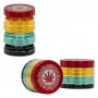 Metalowy Młynek 4-częściowy Grace Glass Amsterdam Rasta 50 mm