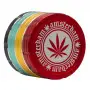 Metalowy Młynek 4-częściowy Grace Glass Amsterdam Rasta 50 mm