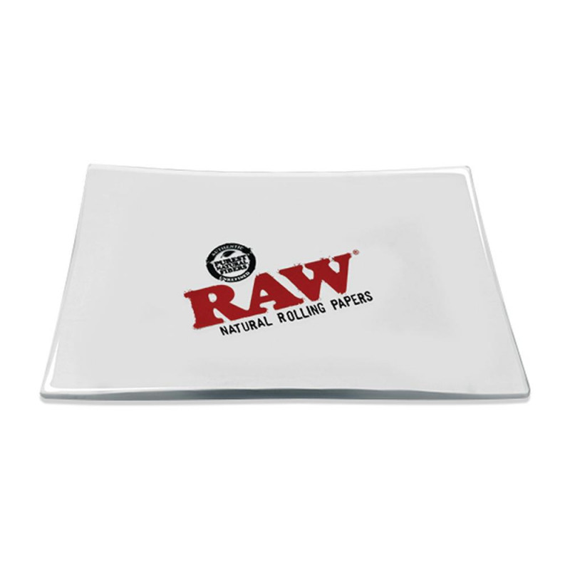 Szklana Tacka do Skręcania RAW Glass Rolling Tray Mini