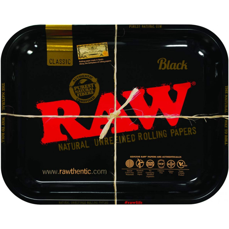 Metalowa Tacka do Skręcania RAW Black - Duża