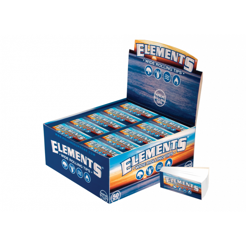 Filterki Elements Wide Tips - 50 sztuk