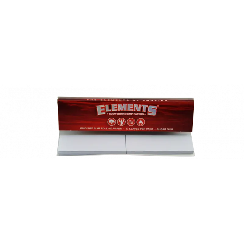 Bibułki Elements Red Connoisseur King Size Slim + Filterki