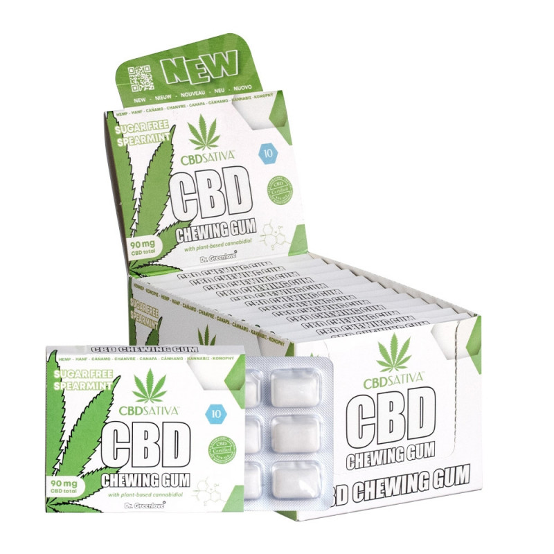 Guma do Żucia CBD Sativa - 9 sztuk