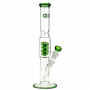 Bongo Grace Glass Green Spiral 38 cm / 5 mm