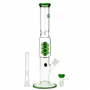 Bongo Grace Glass Green Spiral 38 cm / 5 mm