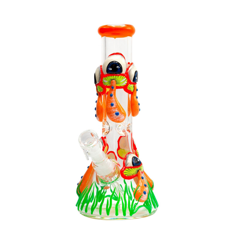 Bongo Grace Glass Fluo Mushrooms 32 cm / 7 mm