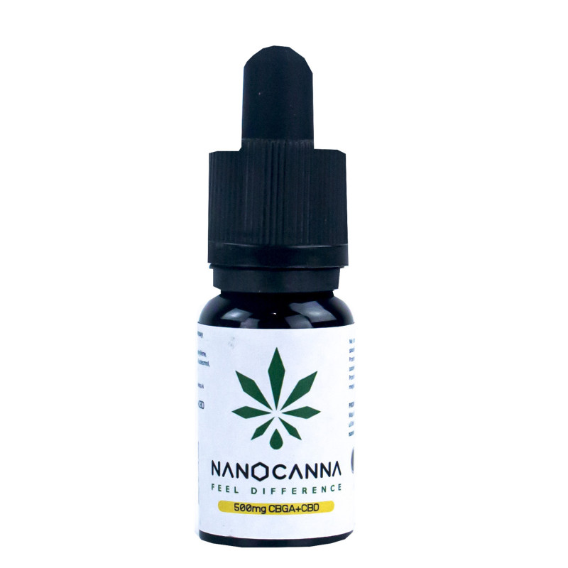 Olejek konopny Nanocanna Macerat CBGA + CBD 500mg