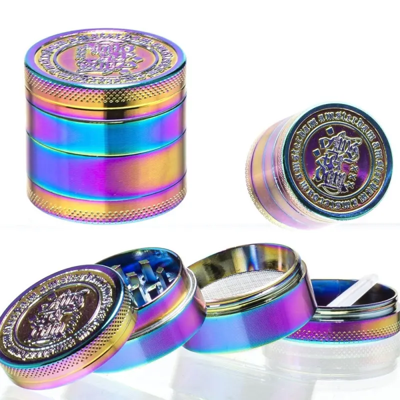 Metalowy Młynek 4-częściowy Amsterdam Opalescent 40 mm