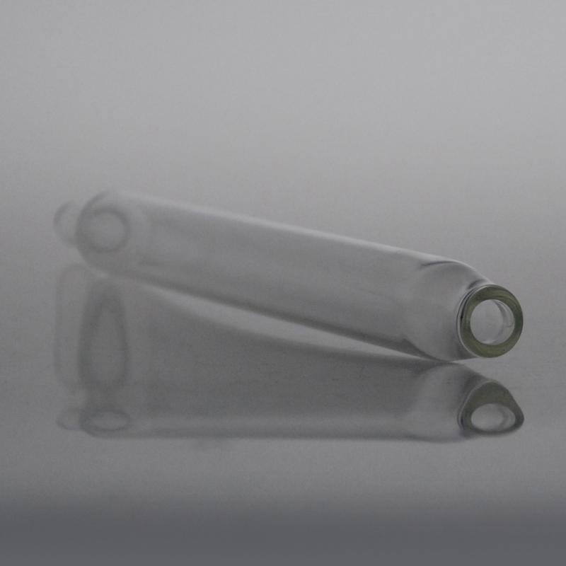 Glass longitudinal mouthpiece