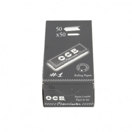 BOX - 50 x Bibułka OCB PREMIUM Nr 1 krótka czarna