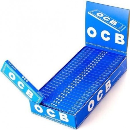 Bibułka OCB niebieska krótka BOX 25 szt