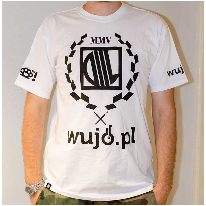 T-SHIRT WUJO DIIL biały S męski