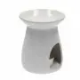 Kominek ceramiczny biały 10 cm