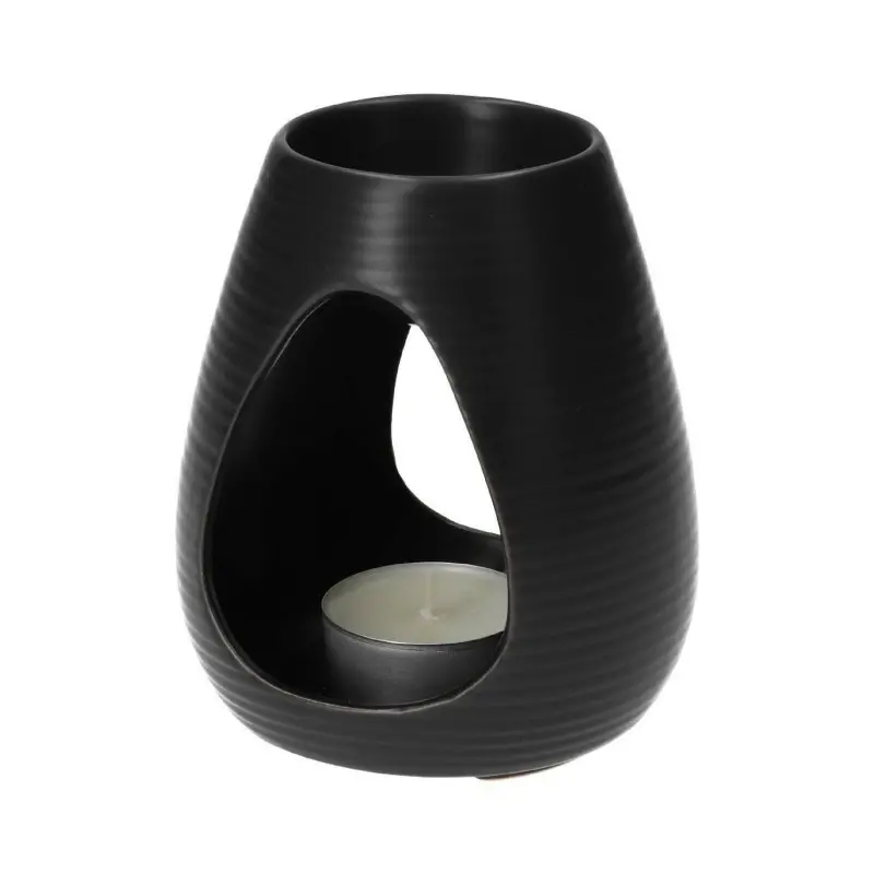 Kominek ceramiczny czarny 11 cm
