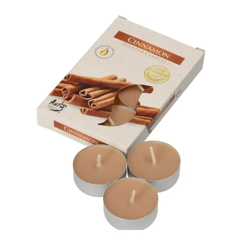 Świeczka zapachowa AURA cinnamon 6szt