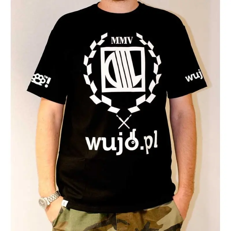 T-SHIRT WUJO DIIL czarny M męski