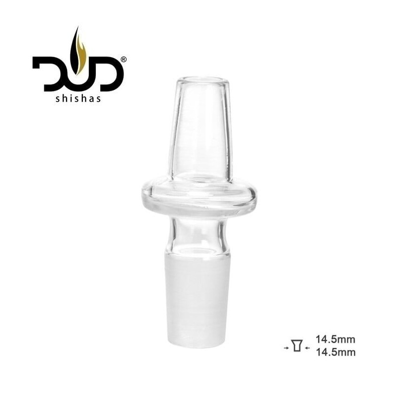 Szklany adapter do bong shishy DUD 18,8 mm/18,8 mm