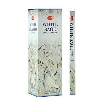 Kadzidełka zapachowe HEM White Sage BOX 25 opakowań