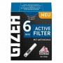 Filterki z węglem aktywnym GIZEH 6mm 34 sztuki