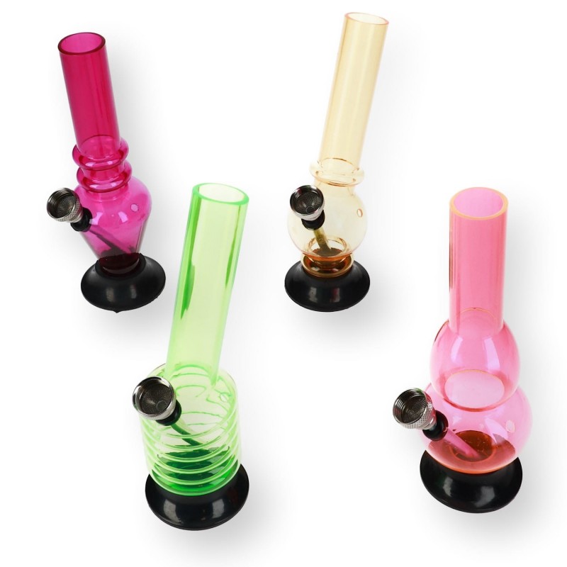 Mini Acrylic Bong 15 cm MIX COLORS