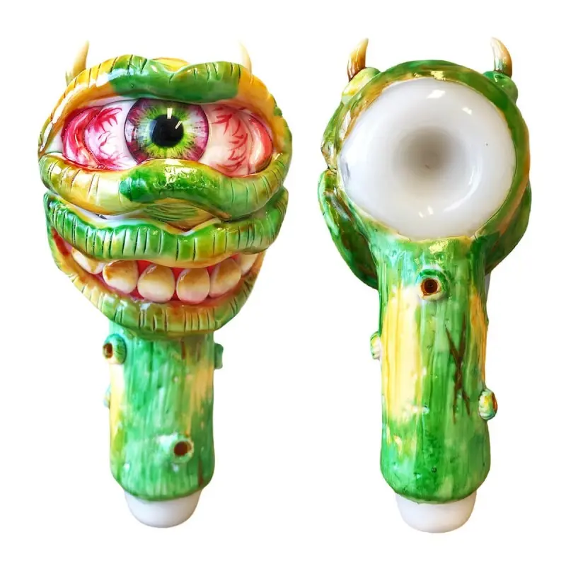 Unikatowa lufka szklana bowl Crazy Dragon 14 cm