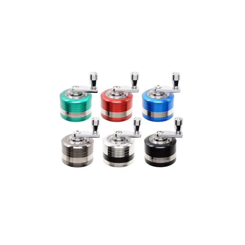 Młynek metalowy MILL 3-częśc 4cm dwukolorowy MIX