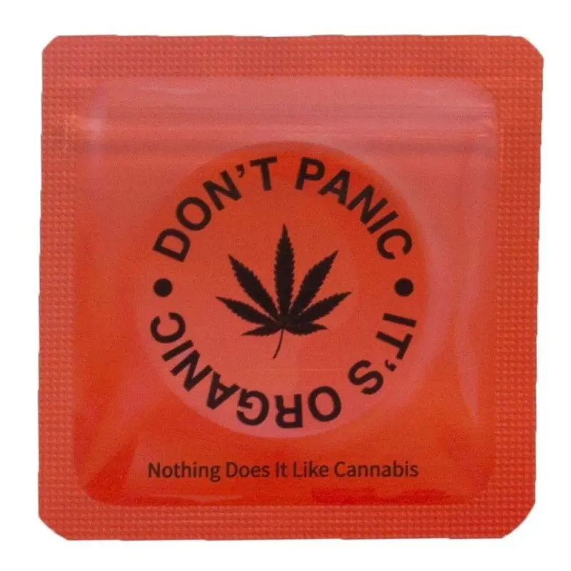 Torebka schowek Don't Panic 64x64 mm czerwona