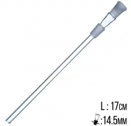 Przejściówka szklana 17cm 14,5mm