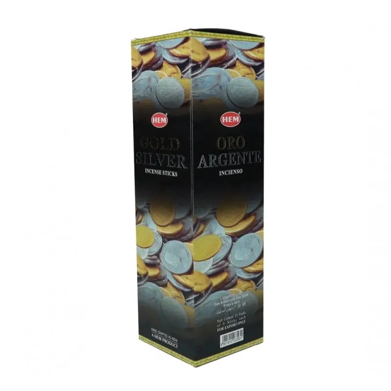 Kadzidełka zapachowe HEM Gold Silver BOX 25 op.