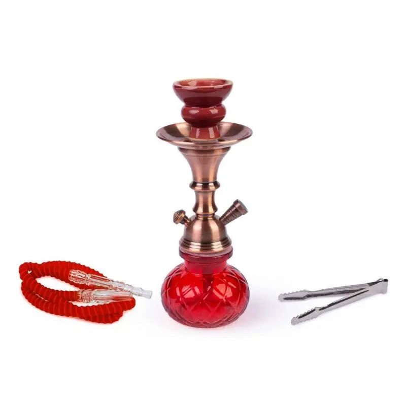 Fajka wodna Shisha 1-wężowa RED LADY 26 cm