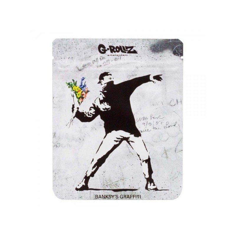 Torebka schowek Banksy Flower 100x125mm 1szt