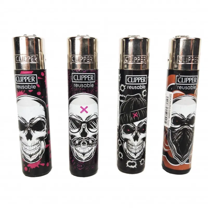 Zapalniczka Clipper - Crazy Skulls