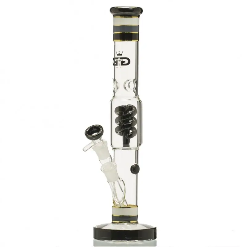 Bongo Grace Glass HAMMER Funky Twist Black 38 cm / 4 mm