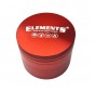 Metalowy Młynek 4-częściowy Elements Red Large 60 mm