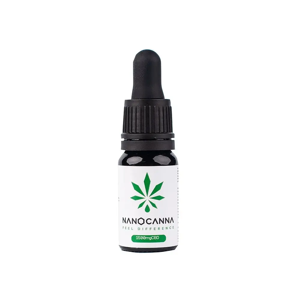 Olejek konopny Nanocanna Full Spectrum - 15% CBD CBGA 1500 mg 10ml