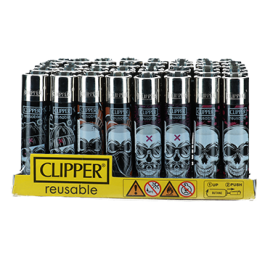 Zapalniczka CLIPPER Skull BOX48
