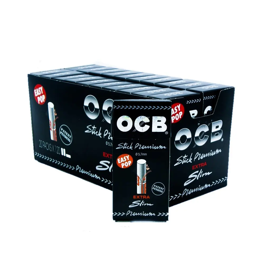 Filtry OCB Black Premium Extra Slim 5,7 MM / 120 SZT. BOX - 20 szt.